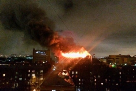 В результате пожара на Тушинском машиностроительном заводе пострадавших нет