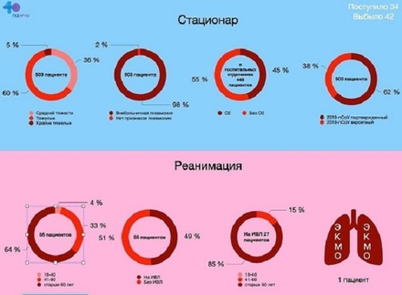 Главврач больницы в Коммунарке обнародовал число пациентов