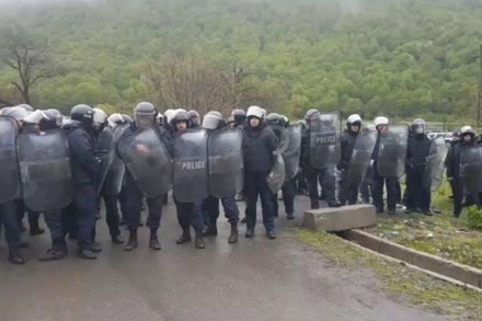 В Панкисском ущелье Грузии произошли столкновения между протестующими и спецназом
