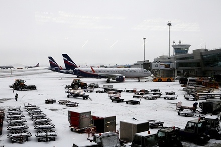 Метель не повлияла на работу аэропортов Москвы