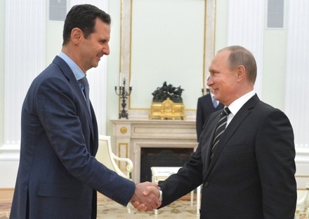 Асад поблагодарил Путина за помощь в освобождении Алеппо