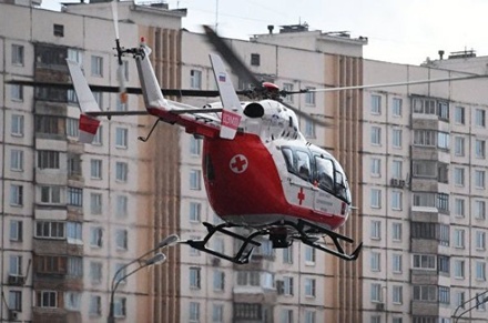 Вертолёт эвакуировал двух пострадавших в крупном ДТП на МКАД