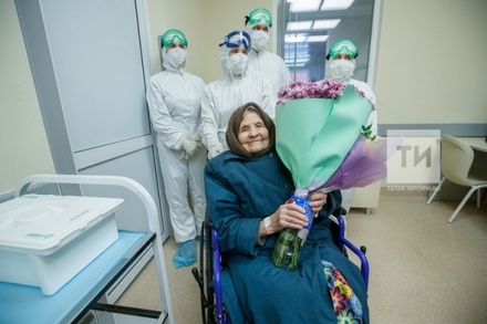В Казани от COVID-19 вылечили 101-летнюю пациентку