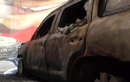 В Киеве в поджоге машин миссии ОБСЕ обвинили Россию