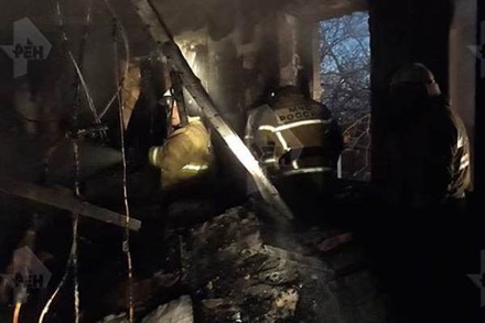 В сети появились фото пожара в больнице Ростова-на-Дону