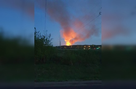 Возгорание в Видном локализовано на площади 2 тыс. кв. метров