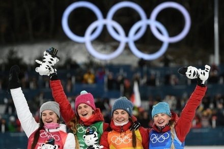 Российские лыжницы завоевали бронзу в эстафете на Олимпиаде в Пхёнчхане