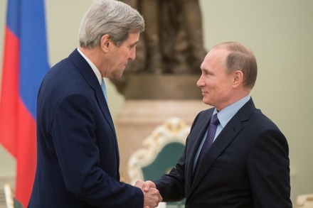В Кремле проходит встреча Владимира Путина и Джона Керри