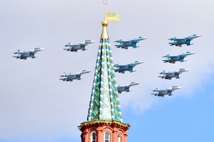 В Москве прошла воздушная часть репетиции парада Победы
