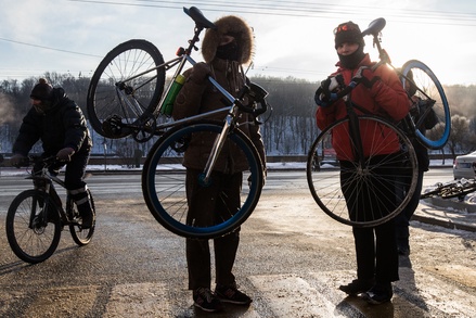 Организатор зимнего велопарада: если погода будет как сегодня, мероприятие отменим