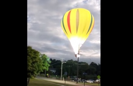 В Мичигане воздушный шар налетел на ЛЭП