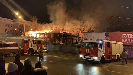 В центре Уфы произошёл пожар в старинном здании