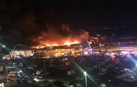 В результате пожара на рынке в Ростове-на-Дону пострадавших нет