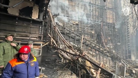 Спасатели разобрали 63 кубометров завалов в «Крокус Сити Холле»