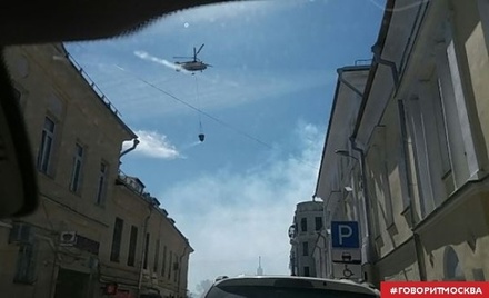 Второй вертолёт вылетел на пожар в центре Москвы
