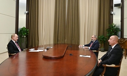 В Сочи завершились трёхсторонние переговоры Путина, Алиева и Пашиняна