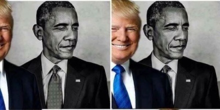 Трамп ретвитнул фотографию с «затмением» Обамы