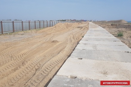 Крымчане возмутились из-за строительства набережной на месте дикого пляжа под Евпаторией