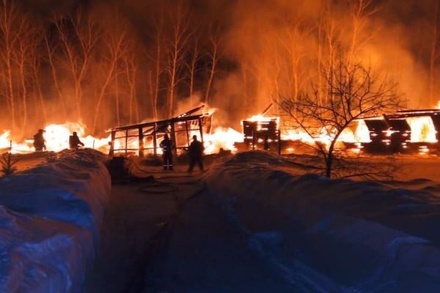 В Омской области загорелся Свято-Серафимовский женский монастырь