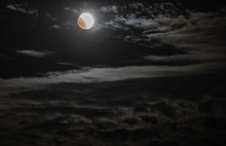 В ночь на субботу жители России увидят первое в этом году лунное затмение