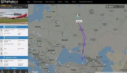Вылетевший в Анталью самолёт возвращается в Москву