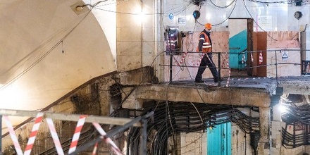 На станции метро «Смоленская» Арбатско-Покровской линии демонтировали все эскалаторы