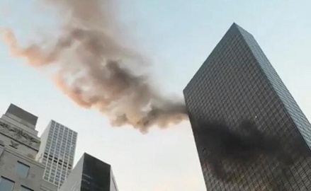 При пожаре в здании Trump Tower в Нью-Йорке пострадали два человека