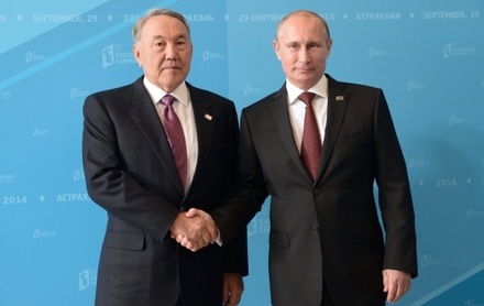 Путин и Назарбаев запустили совместный проект «Евразия»