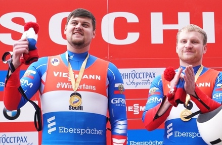 Впервые в истории российские саночники победили на этапе Кубка мира