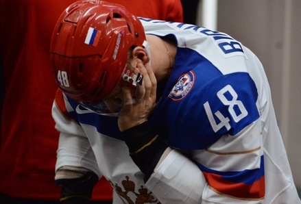 Российский хоккеист попал в больницу после матча со Словенией