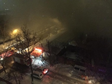 В Москве загорелся ресторан на улице Врубеля