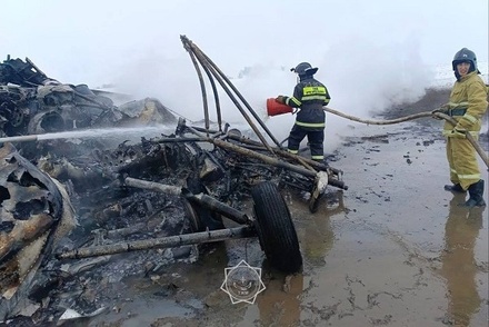 Вертолёт Ми-8 произвёл жёсткую посадку в Казахстане