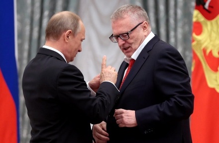 Путин наградил Жириновского орденом «За заслуги перед Отечеством» II степени