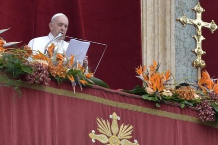 Папа Римский Франциск поздравил католиков с Пасхой