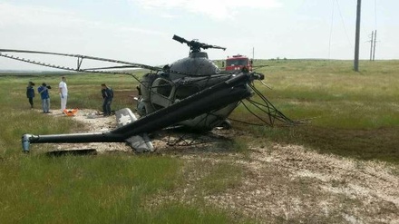 На Ставрополье потерпел крушение вертолёт Ми-2