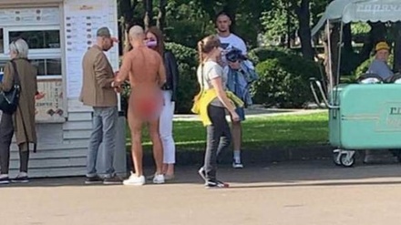В парке Горького задержали голого мужчину
