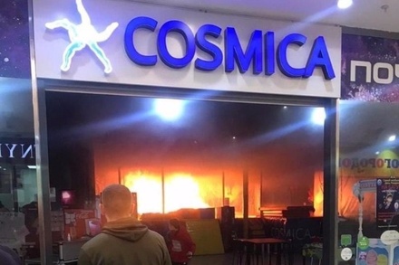 Пожар в торговом центре в Рязани потушен