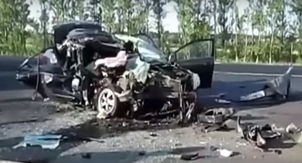 Под Курском произошло крупное ДТП из-за уснувшего за рулём водителя 