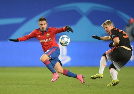 Футболисты ЦСКА сыграли вничью с «Манчестер Юнайтед» в матче Лиги чемпионов