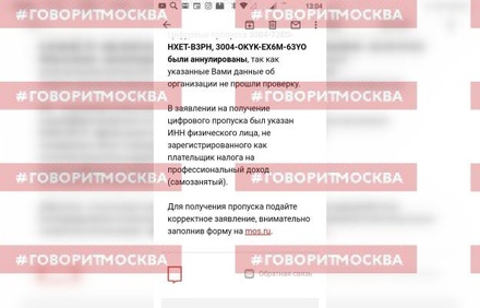 Жители Москвы стали получать письма с объяснениями аннулирования пропусков