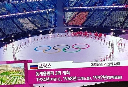 Корейское телевидение показало российский флаг во время трансляции открытия Олимпиады