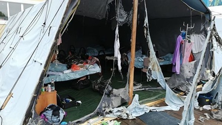 Мальчик из лагеря «Холдоми» рассказал об использовании обогревателей в палатках