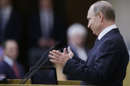 Путин пообещал Госдуме поддержку президента и правительства