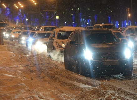 Пробки в Москве достигли 8 баллов