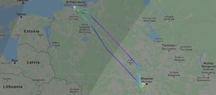 Самолёт авиакомпании «Россия» долетел до Петербурга и вернулся в Москву из‐за непогоды