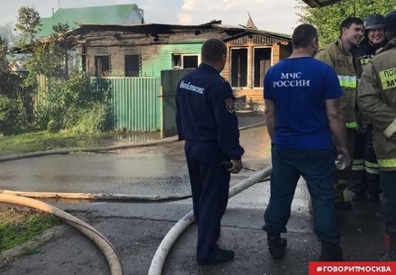 В Одинцовском районе из-за удара молнии сгорели два дома
