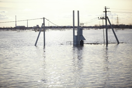 Уровень воды в реке Тобол у Кургана за ночь вырос до 970 см