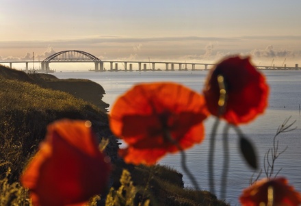 Более 20 тысяч машин проехали по Крымскому мосту за первые сутки работы