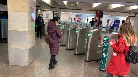 В метро не зафиксировали очередей после введения автоматического контроля пропусков