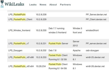 WikiLeaks сообщил о скрытых серверах ЦРУ под названием PocketPutin